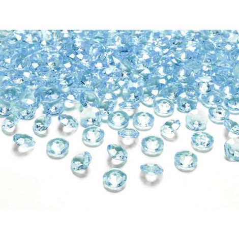 Diament PartyDeco 12mm, Turkusowy, 1szt
